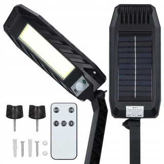 Uličná lampa - Pouličné svietidlo 100 W 7000 lm na solárne napájanie
