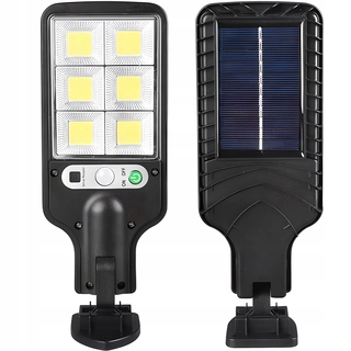 Uličná lampa - Retoo pouličné svietidlo 100 W 6000 lm na solárne napájanie