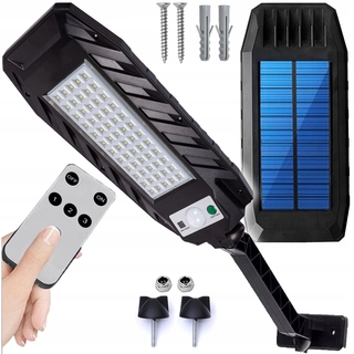 Uličná lampa - Pouličné svietidlo 600 W 7000 lm na batérie, solárne