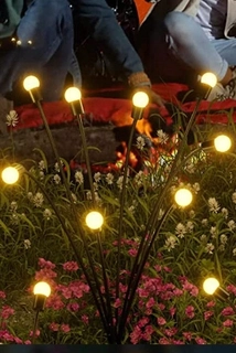 Solárna zapichovacia záhradná lampa - Solárna lampa, 70 cm, 1 ks.
