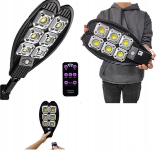 Uličná lampa - Pouličné svietidlo 450 W 6800 lm na solárne napájanie