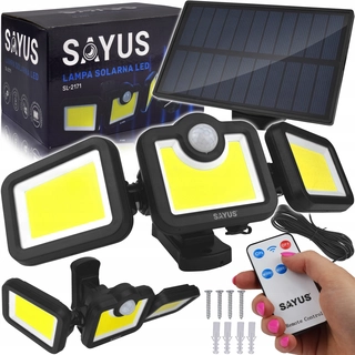 Uličná lampa - Pouličné svietidlo 100 W 1000 lm na batérie, solárne