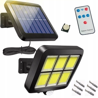 Uličná lampa - Pouličné svietidlo 120 W 1200 lm na solárne napájanie