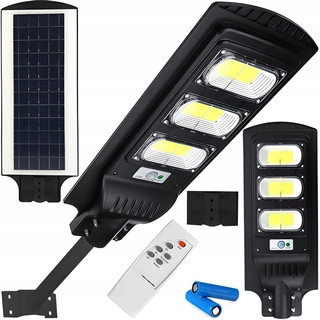 Uličná lampa - Pouličné svietidlo 240 W 6000 lm na solárne napájanie