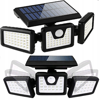 Uličná lampa - Pouličné svietidlo 120 W 800 lm na solárne napájanie