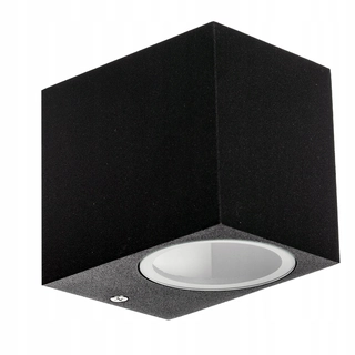 Záhradné nástenné svietidlo - Záhradné nástenné LED-lux čierne GU10 35W