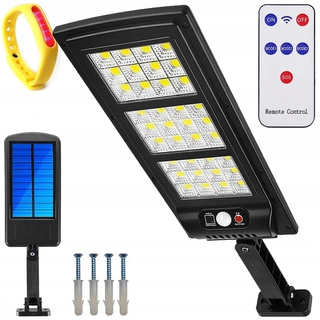Uličná lampa - Pouličné svietidlo 800 W 5000 lm na solárne napájanie