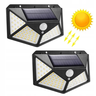 Uličná lampa - Pouličné svietidlo 1 W 600 lm na solárne napájanie