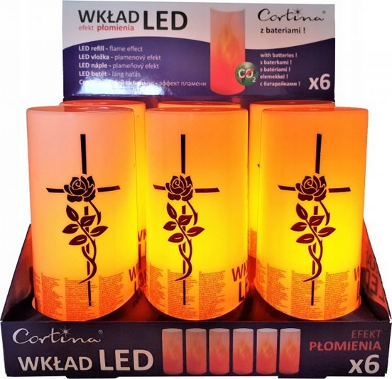 Elektrický Vložka do Lampášov s Efektom Plameňa, 6 ks, Bez Batérií