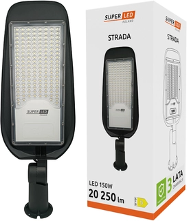 Uličná lampa - Pouličné svietidlo 150 W 20250 lm napájané zo siete