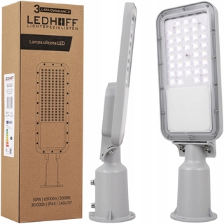Uličná lampa - Pouličné svietidlo 50 W 6500 lm napájané zo siete