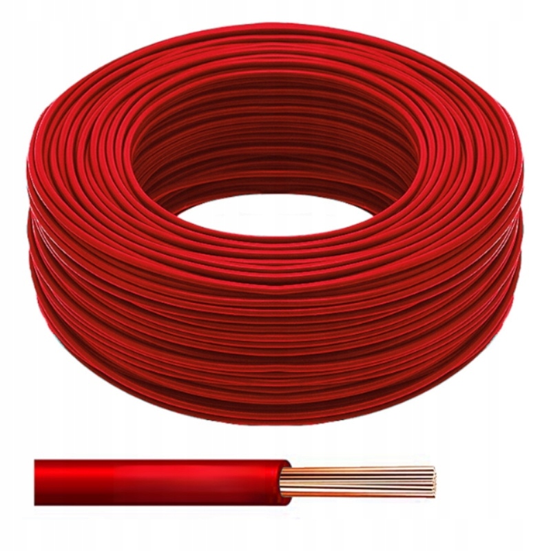 LINKA 2,5 mm LgY 2,5 mm2 JEDNORÁZOVÝ KÁBEL 1X2,5 mm2 ČERVENÝ KÁBEL 10 Mb