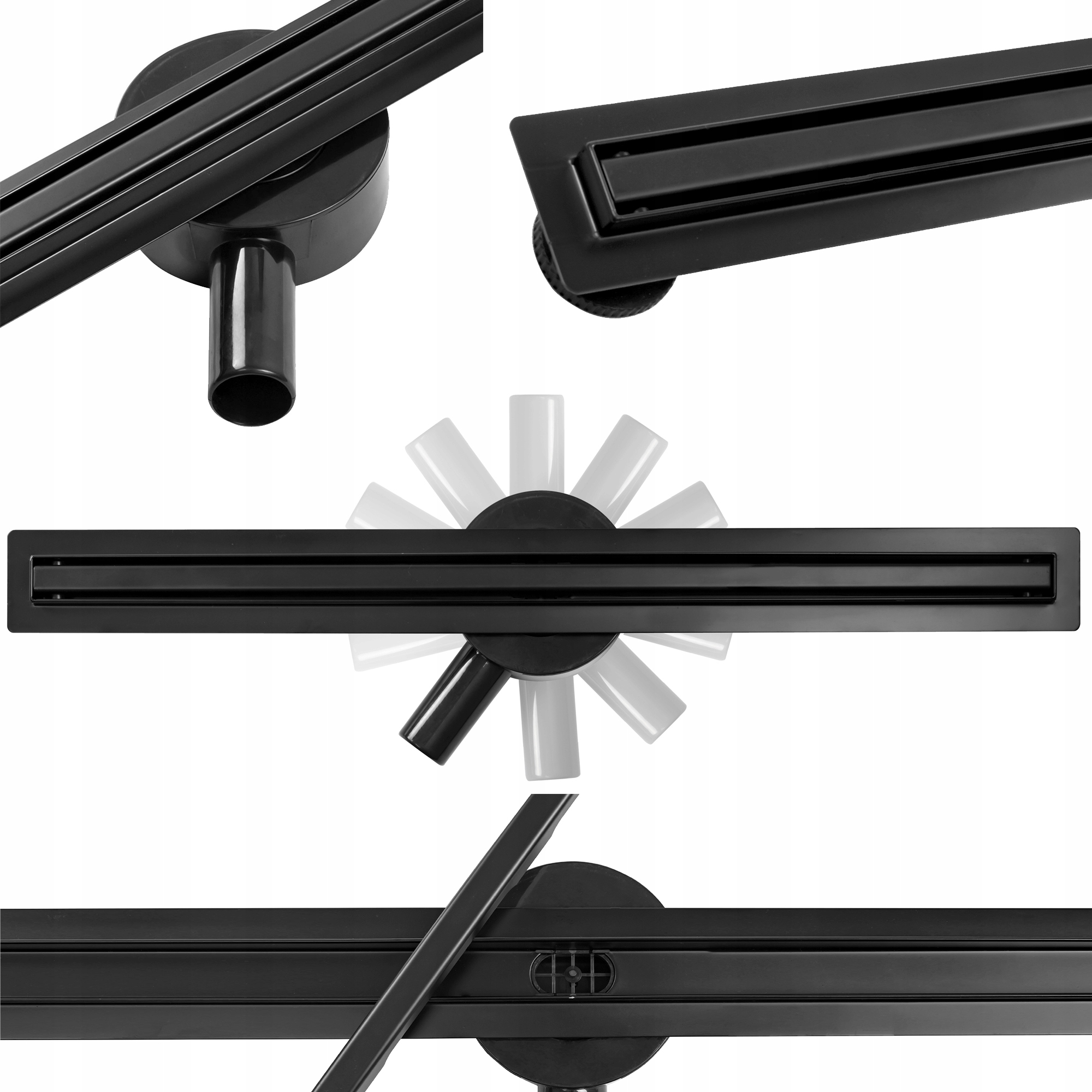 Calani ECO360 SLIM BLACK lineárny odtok 70 cm