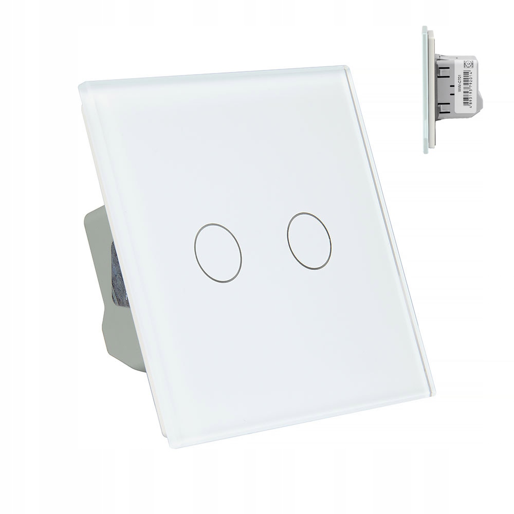 Livolo dvojitý dotykový spínač biely VL-C702-61