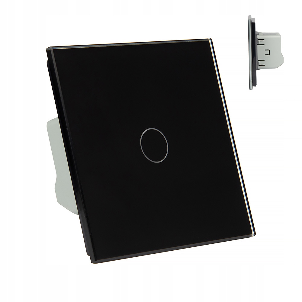 Jednodotykový spínač, pod omietku Livolo black VL-C701-62