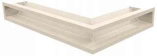 Krbová mriežka - Luft 45s Corner LEFT 600x400x90 CREAM GRILLE