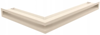 Krbová mriežka - Luft 45s Corner Right 400x600x60 CREAM GRILLE