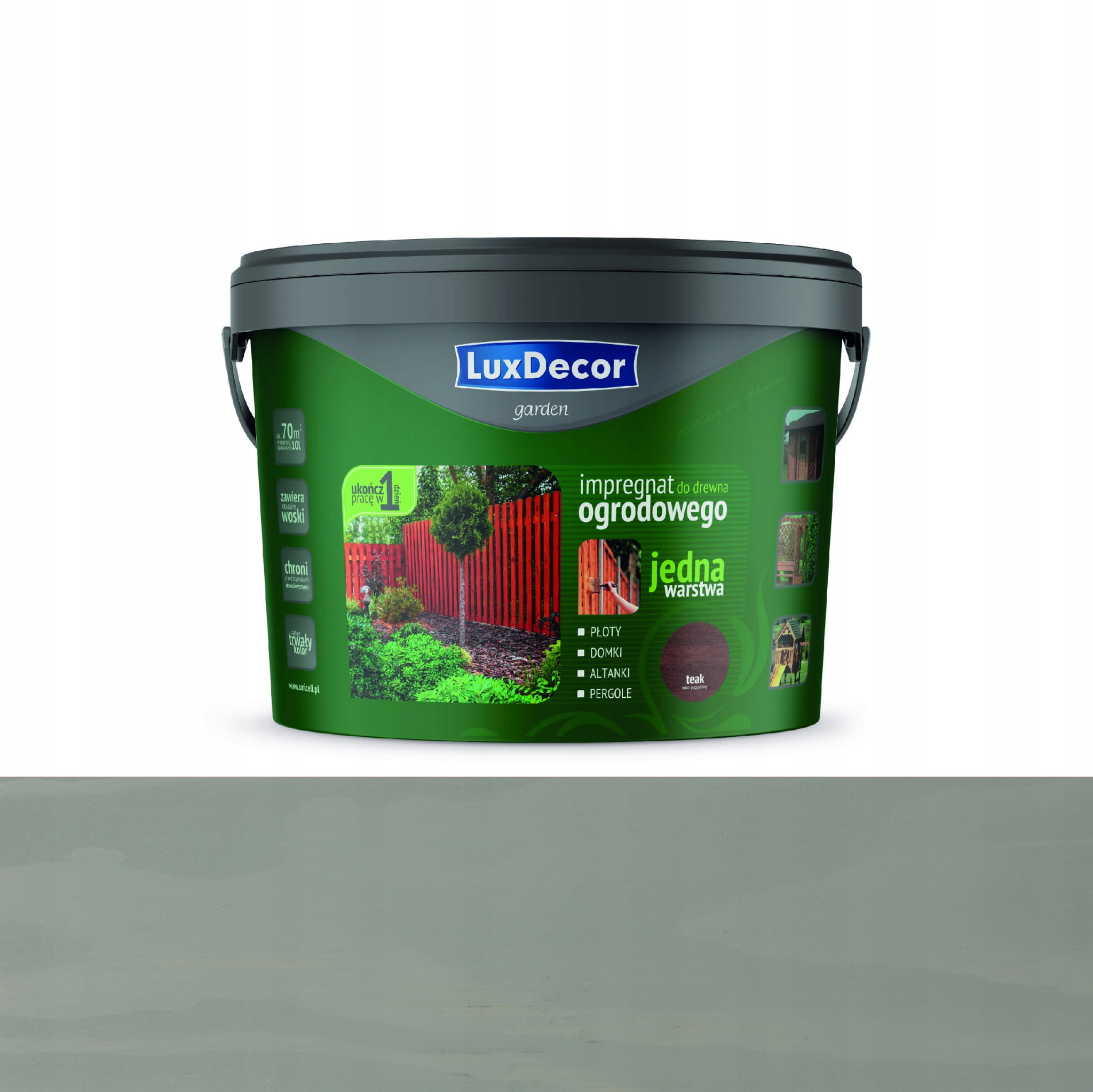 Luxdecor impregnácia záhradného dreva 9l šedá