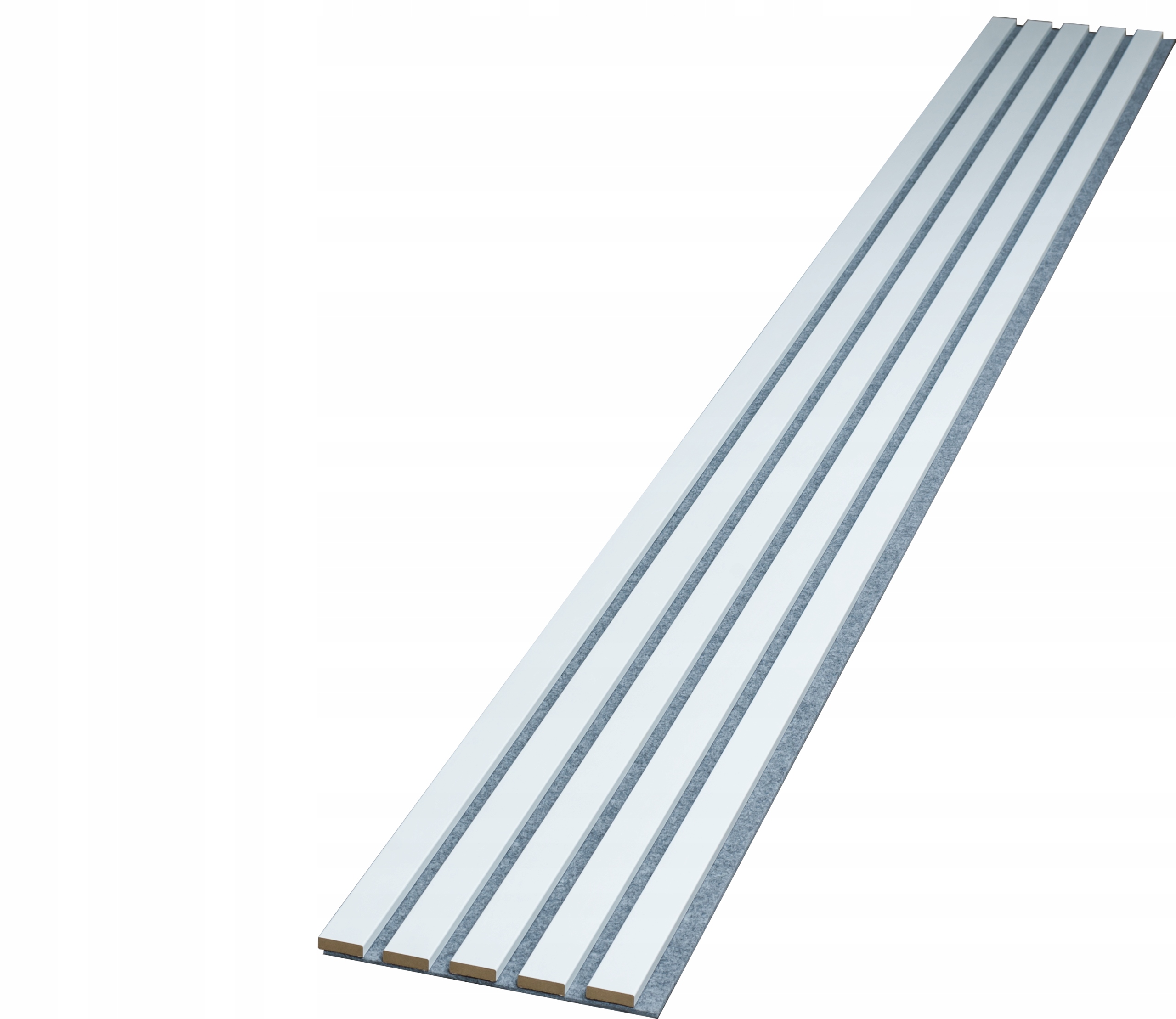 Lamely na sivej Ušľachtilej plsti 275cm x 27cm - Bianco 638
