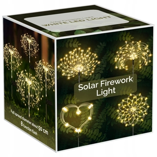 Solárna zapichovacia záhradná lampa - EVI vstavaná solárna lampa 70 cm 1 ks.