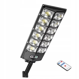 Uličná lampa - Pouličné svietidlo 800 W 45000 lm na batérie, solárne