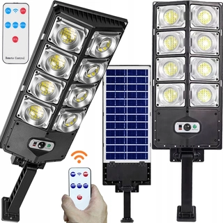 Uličná lampa - Pouličné svietidlo 800 W 45000 lm na solárne napájanie