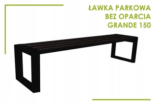 Záhradná lavička - Lavica GRANDE bez operadla, ružové drevo 150 cm