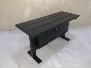 Záhradná lavička - Kovový cintorín Bench + Skladovacia skrinka (výrobca)
