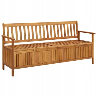 Záhradná lavička - Záhradná lavica s úložným priestorom, 170 cm, masívne drevo