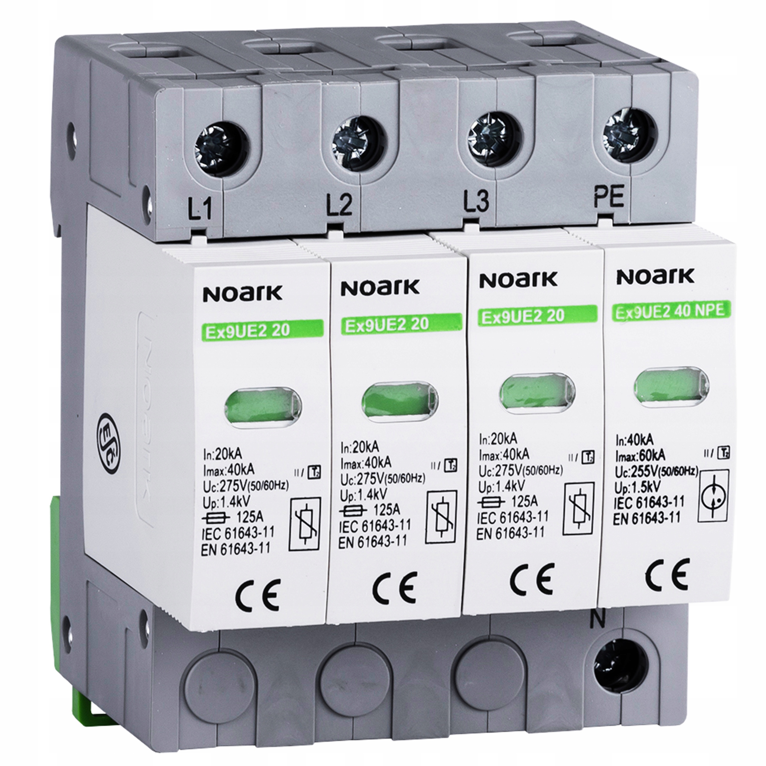 Noark zvodič prepätia 275 V IP20 20 A