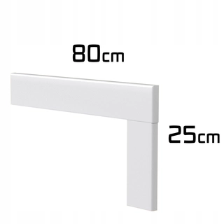 Biała schody na schody na kartu 50x11mm