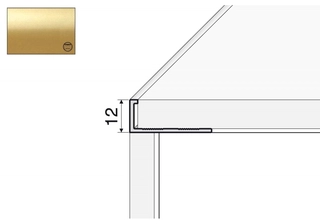 Edge Strip A52 - 200 cm/12 mm zlato