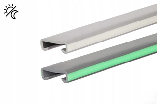 PVC madlo svietiace 40x8mm šedé 1 meter