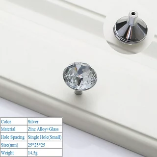 Kľučka dverí - Luxusný diamantový kryštálový topánky krabičky u rukoväte u