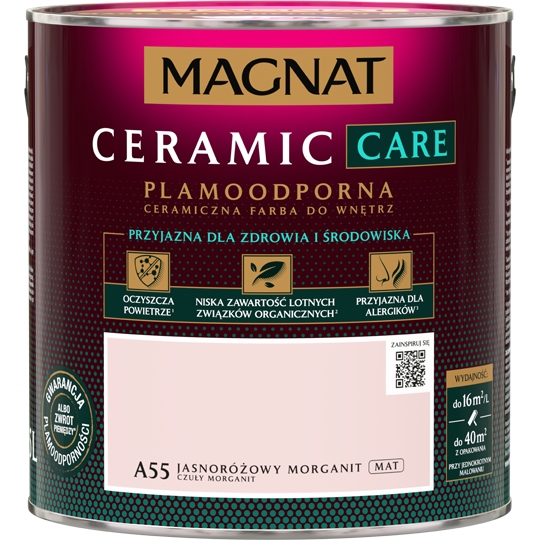 Magnat keramická farba na steny 2,5 l A55 Sensitive Morganite mat