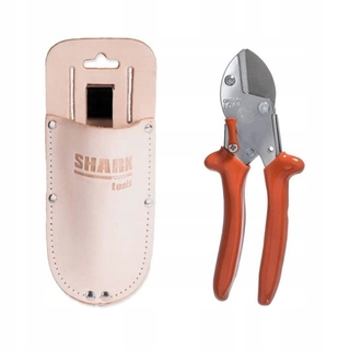 Záhradné nožnice - Löwe ručné nožnice 17 cm + Kožené puzdro na záhradnícke nožnice Shark Tools