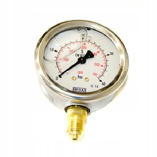 Manometer tlakomer 1/4 vodný okruh 40 bar