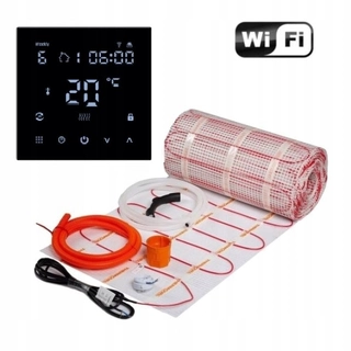 Podlahové kúrenie - Vykurovacia rohož Set 8m2 + TVT45 WiFi black