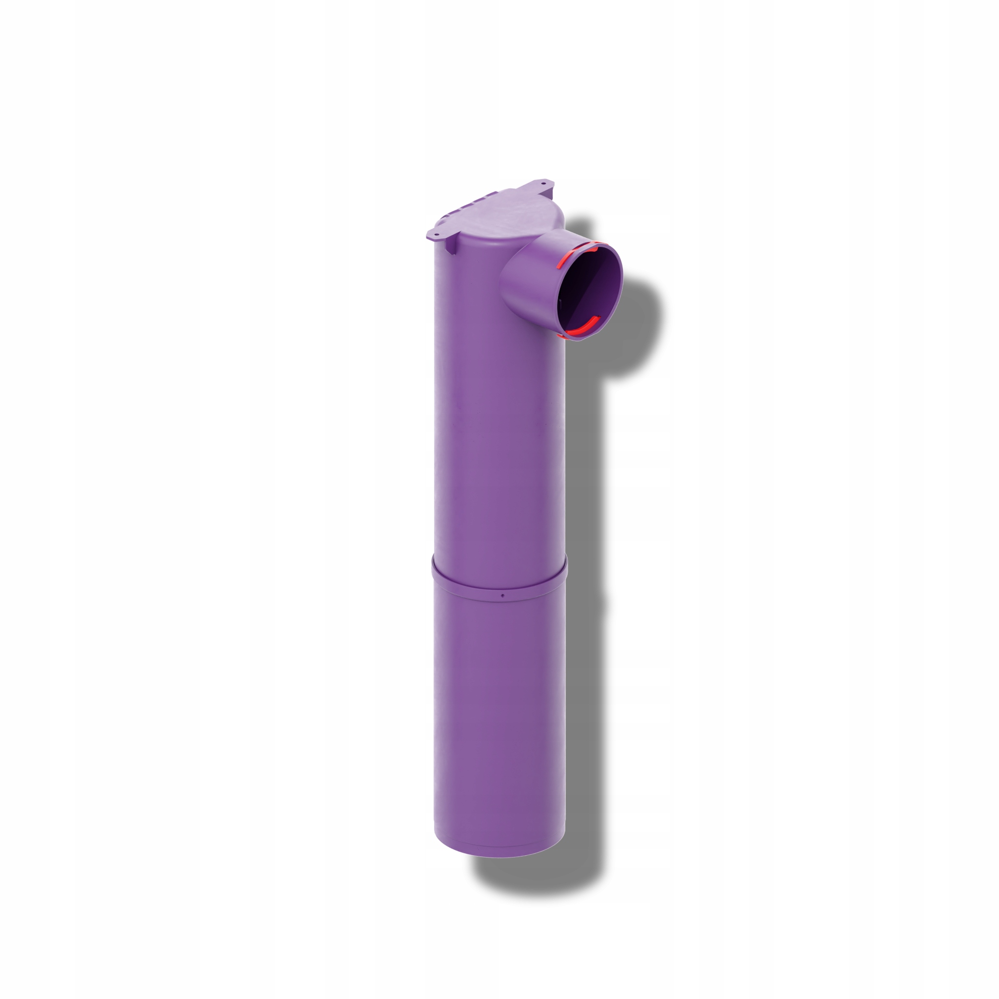 MAX-VENT Plenum box 90/123 strieborný prídavok, dlhý 678mm