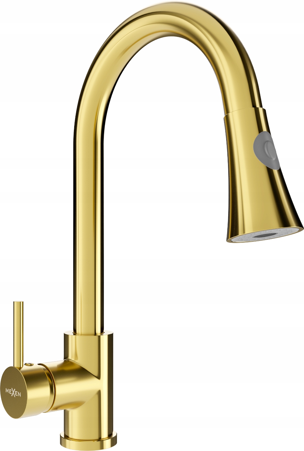 Stojanová kuchynská batéria Mexen Elia, strieborná