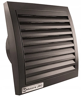 Ventilátor - MM120 BLACK Kúpeľňa ventilátor s odbočkou klapkou