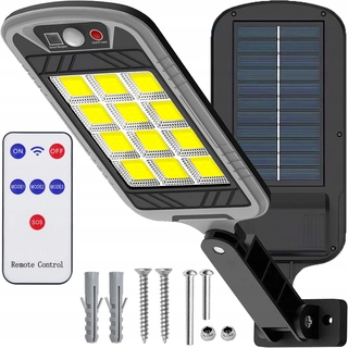 Uličná lampa - Pouličné svietidlo 400 W 4000 lm na solárne napájanie