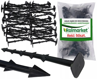 Agrotextília - Poľnohospodárska mulčovacia tkanina (proti burine) Rolmarket čierna 3 x 25 cm 0 g/m²