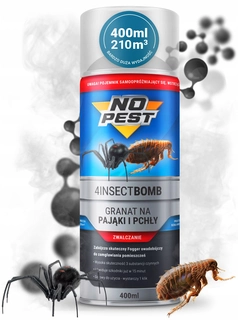 Repelent proti hmyzu - No-Pest 4Insect Bomb Granát proti blchám a pavúkom 400 ml