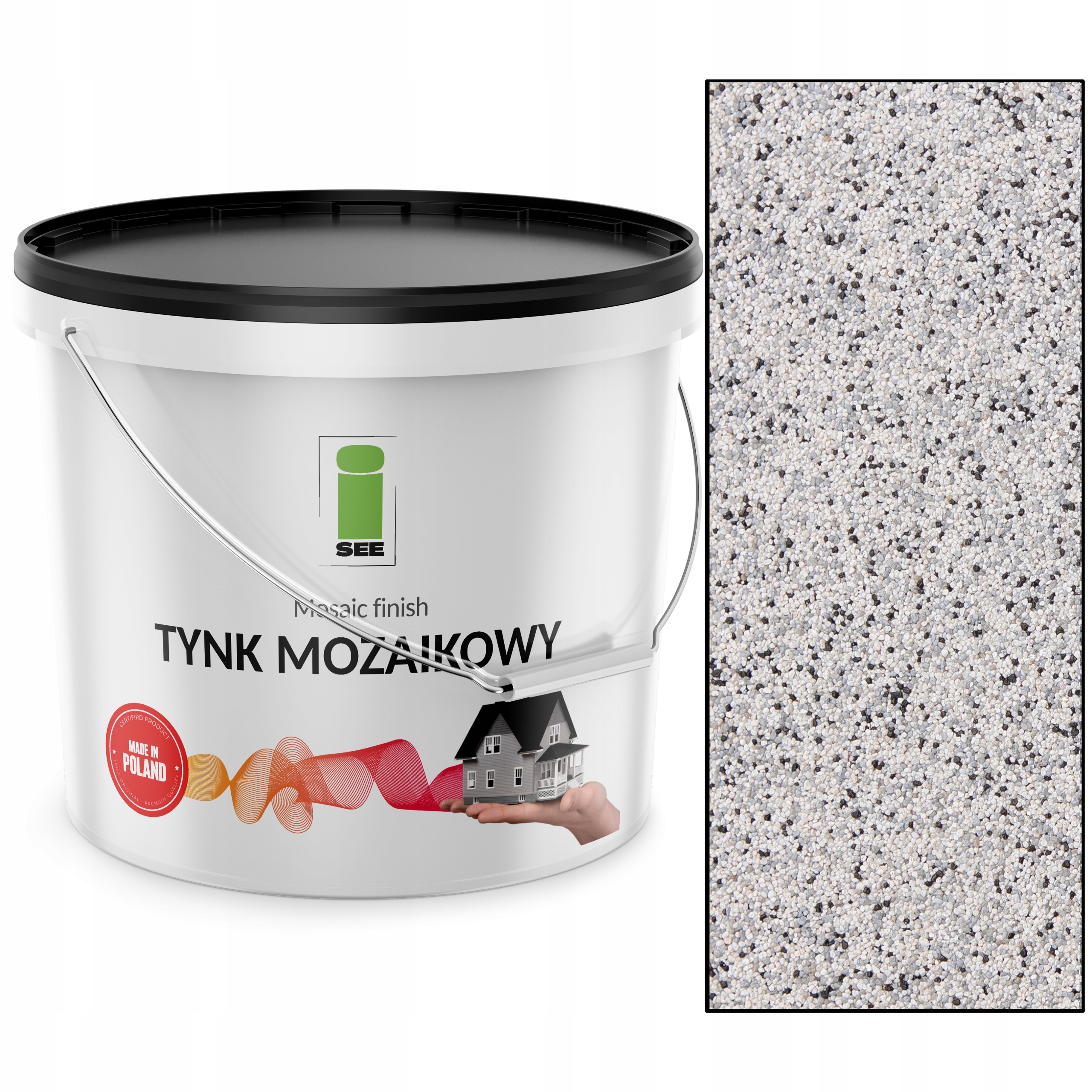PREMIUM DEKORATÍVNA MOZAIKA OMIETKA 12,5 Kg SVETLO SIVÁ