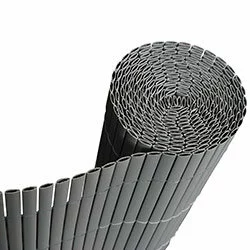 Markíza, kryt, zástena - Bambusové Mata PVC Balkón Balkónový plot 1.5x3 sivá