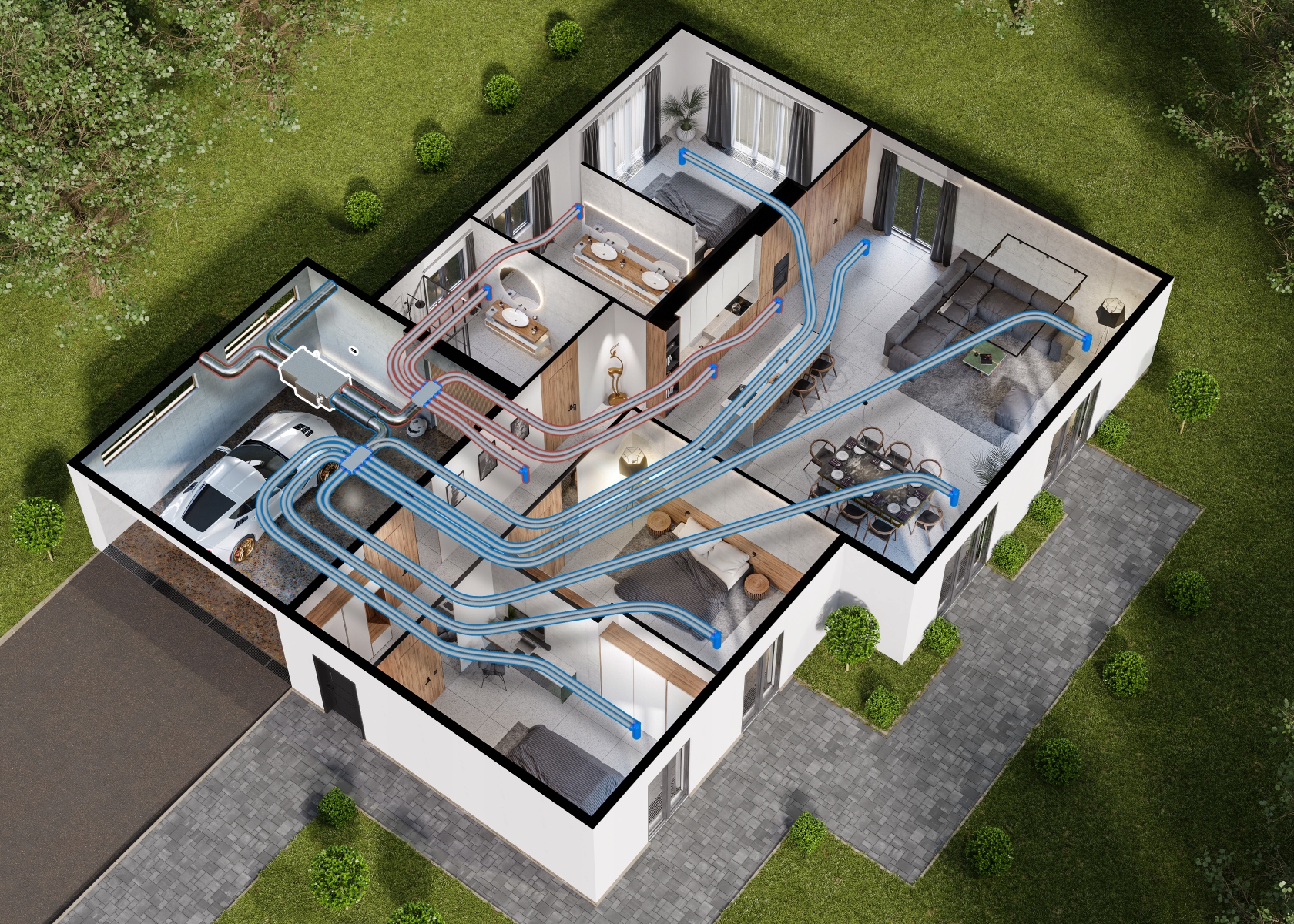 Projekt mechanického vetrania - Rekuperácia