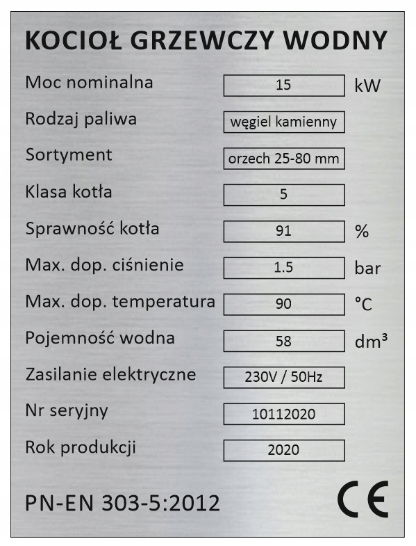 Kachle na drevo, eko-uhlie, 15 kW čierne uhlie