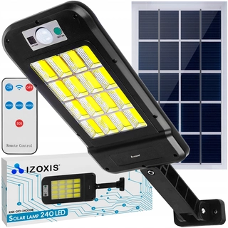Uličná lampa - Pouličné svietidlo Izoxis 72 W 800 lm, solárne napájanie