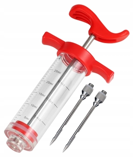 Udiareň -  Injekčná striekačka na sklon mäsa 30 ml 2 ihly
